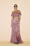 Printed Floral Silk Maxi Skirt - SS24