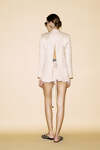 Beige Linen Blazer With Backless - SS24