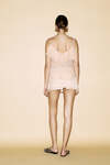 Beige Raw-Cut Linen mini Skirt - SS24