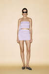 Wrap-Effect Lavender Skirt - SS24