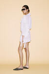 White Linen Ruffled Dress - SS24
