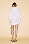 White Linen Ruffled Dress - SS24