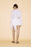 Linen White Pleated Shorts - SS24