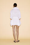 White Linen Cutout Mini Dress - SS24