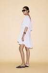 White Cotton Dress With Loose Cut - SS24