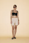 Beige Shorts With Elasticated Waistband - SS24