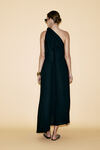 One Shoulder Black Midi Dress - SS24