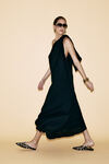 One Shoulder Black Midi Dress - SS24