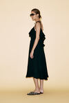 Backless Black Midi Dress