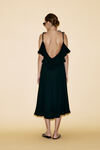 Backless Black Midi Dress