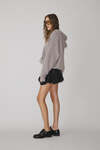 Balloon Black Linen Mini Skirt