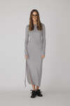 Grey Dress With Side Detail