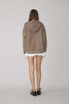 Brown Handmade Painted Oversized Sweatshirt