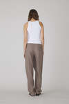 Asymmetrical Draping Stright Leg Pants