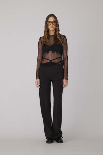 Black Mesh Top - PNK Casual