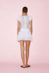 White Skirt With Ruffles On The Back - PRESPRING25