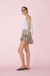 Beige Viscose Mini Skirt - PRESPRING25