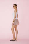 Rose Lace Shorts With Ruffles - SS25